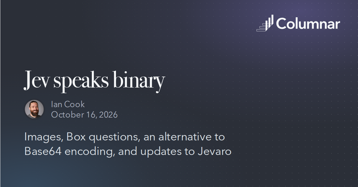 Jev speaks binary
